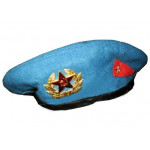 Берет сувенирный голубой два знака