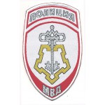 Нашивка на рукав Полиция Вневедомственная охрана МВД России  парадная белая тканая