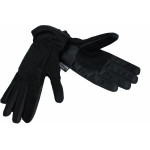 Перчатки нейлон/ПВХ женские 2220А (черный)