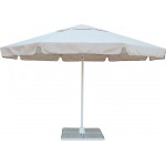 Зонт с воланом Митек 4,0М восьмигранный, стальной каркас, с подставкой