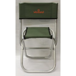 Стул Woodland Tourist ALU MINI, 33,5 х 29 х 39 (67,5) см, складной, со спинкой (алюминий) ASM-001