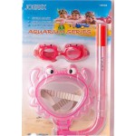 Набор детский в дизайне краба Joerex SSM1807(маска + трубка+очки)