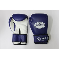 Перчатки боксерские Pak Rus, искусственная кожа, 12 OZ, синие, PR-128881