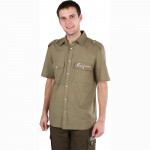Рубашка с коротким рукавом Сафари