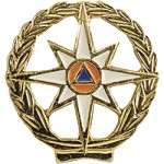 Эмблема петличная МЧС с просечкой повседневная металл