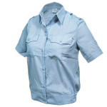 Рубашка форменная женская, короткий рукав, светло-голубая