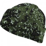 Шапка полушерстяная камуфлированная цифровая флора