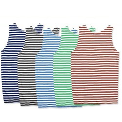 Майка полосатая черная