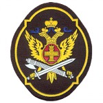 Нашивка на рукав ГУИН овал вышивка люрекс