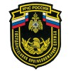 Нашивка на рукав МЧС России Государственная противопожарная служба пластик
