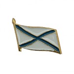 Миниатюрный знак Флажок Андреевский металл