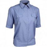 Рубашка форменная женская, короткий рукав, голубая