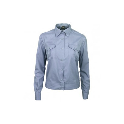 Рубашка форменная женская, длинный рукав, голубая