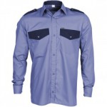 Рубашка "Охранник", длинный рукав, синяя