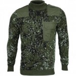 Свитер с накладками камуфл. цифровая флора