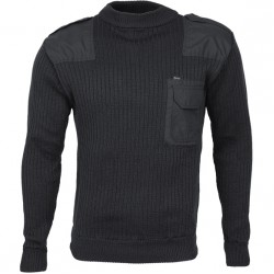 Свитер с накладками арт.с41 черный