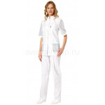 Комплект одежды медицинской женской Премиум(блуза и брюки)