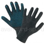 Перчатки полушерстяные с ПВХ