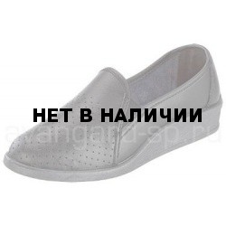 Туфли женские, чёрные, мелкая перфорация, ПВХ