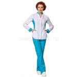 Блуза женская L2102 (бел-бир)