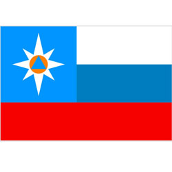 Флаг МЧС триколор