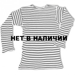 Тельняшка интерлок черная отбеленнная