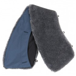 Воротник искусственный мех синий