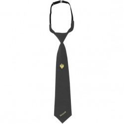 Галстук серый с вышивкой