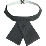 Галстук женский серый