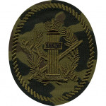 Нашивка на рукав УИС Учреждения камуфлированная вышивка шелк