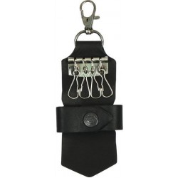 Ключница открытая с застежкой (брелок) кожа