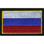 Нашивка на рукав Флаг РФ 30Х55 мм вышивка шелк