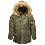 Куртка Slim Fit N-3B Parka night vision camo Alpha Industries
