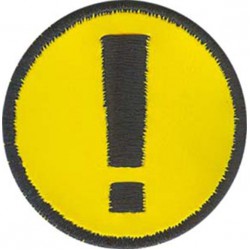 Термонаклейка -1459 Восклицательный знак вышивка