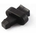 Зажим для шнура с клином S P851 (S) черный Duraflex