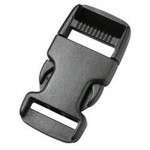 Пряжка фастекс 20 мм 1-05205/1-05206 (2 части) одна регулировка черный Duraflex