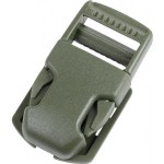 Пряжка фастекс на подложке 25 мм 1-15000/1-15707/1-15709 (3 части) одна регулировка черный Duraflex