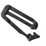 Пряжка двухщелевая разъемная 38мм 1-10225 черный Duraflex