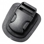 Пряжка фастекс на подложке 25 мм 1-06358/1-20157 (2 части) одна регулировка черный Duraflex