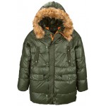 Куртка N-3B Transmitter Alpha Industries sage/orange