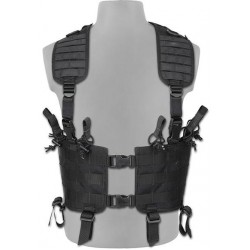 Раздельный модульный нагрудник черный