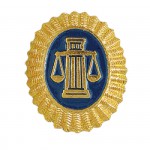 Кокарда Служба судебных приставов на пилотку металл