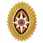 Кокарда МЧС на пилотку металл
