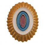 Кокарда МВД на пилотку металл