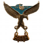 Нагрудный знак ВДВ орел с подвеской металл