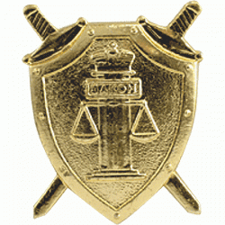 Эмблема петличная Минюст весы повседневная металл