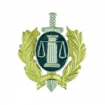 Эмблема петличная Судебные приставы воротниковая сборная металл