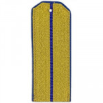 Погоны парадные ФСБ с 1 васильковым просветом