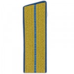 Погоны ВВС-ВДВ парадные с 1 голубым просветом скошенный край