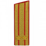 Погоны МО парадные Подполковника с вышитыми звездочками (пара)